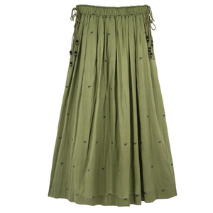 Verona Skirt In Olive Jamdani